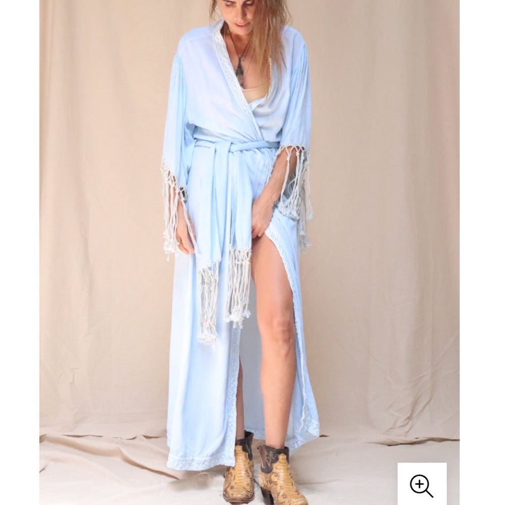 NWT Jen’s pirate booty Rio Phoenix Robe Maxi Dress - Sky Blue
